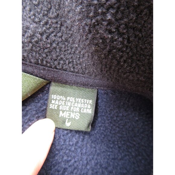 VINTAGE Eddie Bauer Vest Large Fleece Jacket Hiking Zip Up Y2K Gorpcore - Picture 8 of 9